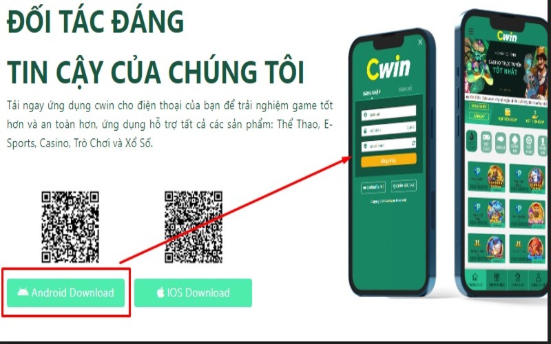 Hướng dẫn tải app nhà cái Cwin cho Android